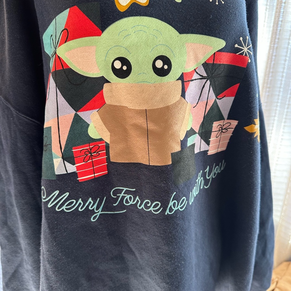 Disney Blue Cowl & Turtleneck Sweater